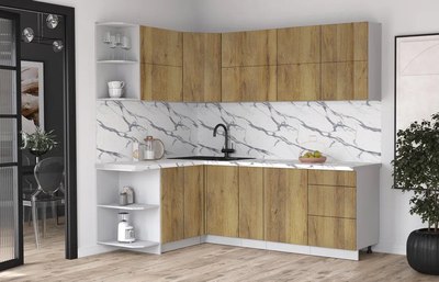 Кухонный гарнитур Интерлиния Мила Матте 1.5x2.3 А