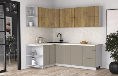 Кухонный гарнитур Интерлиния Мила Матте 1.5x2.3 А