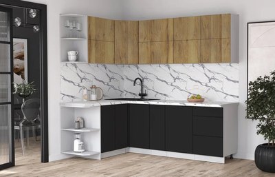 Кухонный гарнитур Интерлиния Мила Матте 1.5x2.3 А