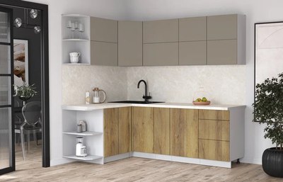 Кухонный гарнитур Интерлиния Мила Матте 1.5x2.3 А