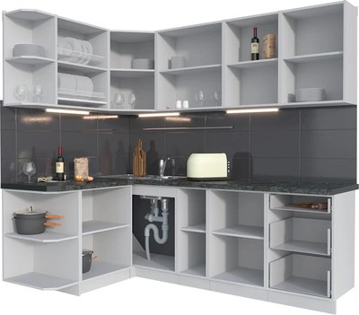 Кухонный гарнитур Интерлиния Мила Матте 1.5x2.3 А