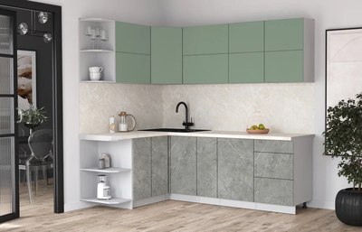 Кухонный гарнитур Интерлиния Мила Матте 1.5x2.3 А