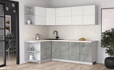 Кухонный гарнитур Интерлиния Мила Матте 1.5x2.4 А