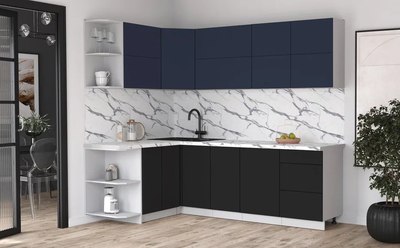 Кухонный гарнитур Интерлиния Мила Матте 1.5x2.4 А