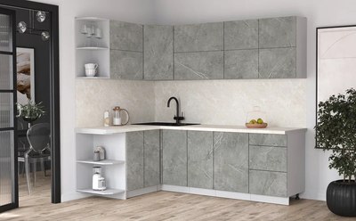 Кухонный гарнитур Интерлиния Мила Матте 1.5x2.4 А