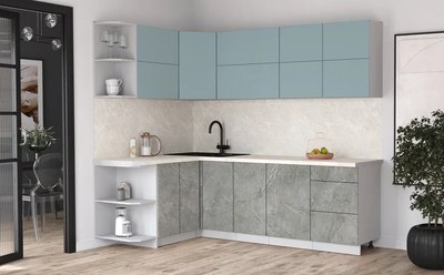 Кухонный гарнитур Интерлиния Мила Матте 1.5x2.4 А