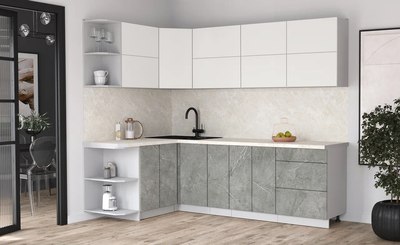 Кухонный гарнитур Интерлиния Мила Матте 1.5x2.5 А