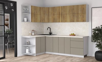 Кухонный гарнитур Интерлиния Мила Матте 1.5x2.5 А