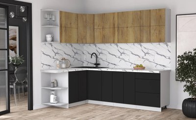 Кухонный гарнитур Интерлиния Мила Матте 1.5x2.5 А