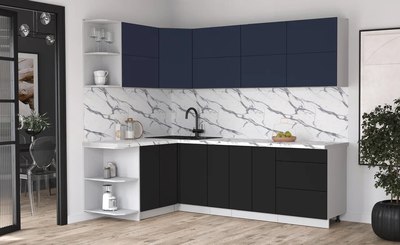 Кухонный гарнитур Интерлиния Мила Матте 1.5x2.5 А