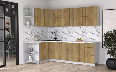 Кухонный гарнитур Интерлиния Мила Матте 1.5x2.6 А