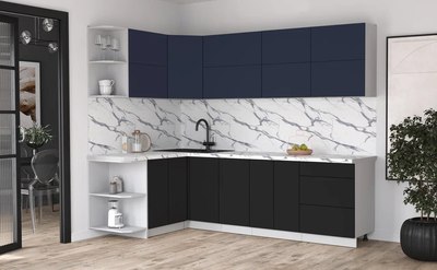 Кухонный гарнитур Интерлиния Мила Матте 1.5x2.6 А