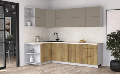 Кухонный гарнитур Интерлиния Мила Матте 1.5x2.6 А