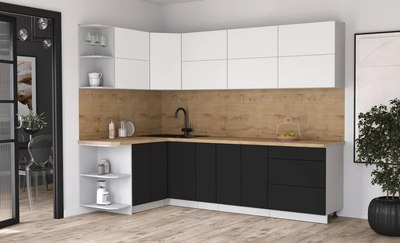 Кухонный гарнитур Интерлиния Мила Матте 1.5x2.7 А