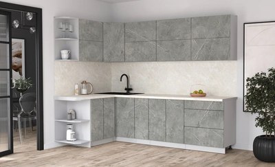 Кухонный гарнитур Интерлиния Мила Матте 1.5x2.7 А