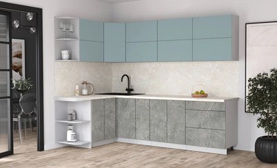 Кухонный гарнитур Интерлиния Мила Матте 1.5x2.7 А