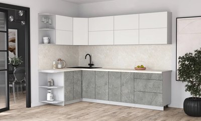 Кухонный гарнитур Интерлиния Мила Матте 1.5x2.8 А