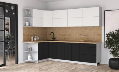 Кухонный гарнитур Интерлиния Мила Матте 1.5x2.8 А