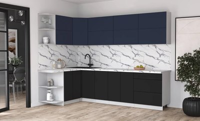 Кухонный гарнитур Интерлиния Мила Матте 1.5x2.8 А