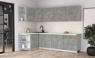 Кухонный гарнитур Интерлиния Мила Матте 1.5x2.8 А