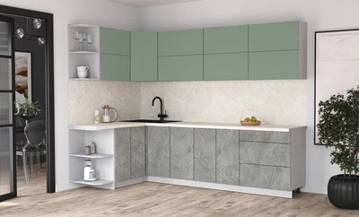 Кухонный гарнитур Интерлиния Мила Матте 1.5x2.8 А