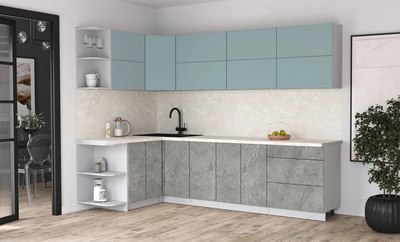 Кухонный гарнитур Интерлиния Мила Матте 1.5x2.8 А