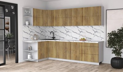 Кухонный гарнитур Интерлиния Мила Матте 1.5x2.9 А