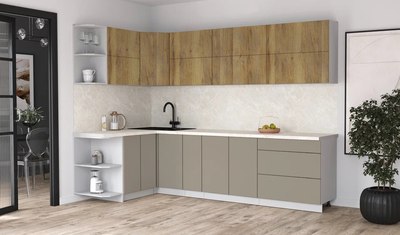 Кухонный гарнитур Интерлиния Мила Матте 1.5x2.9 А