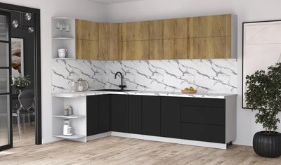 Кухонный гарнитур Интерлиния Мила Матте 1.5x2.9 А