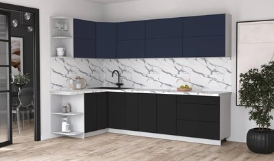 Кухонный гарнитур Интерлиния Мила Матте 1.5x2.9 А