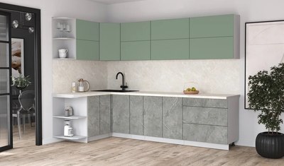 Кухонный гарнитур Интерлиния Мила Матте 1.5x2.9 А