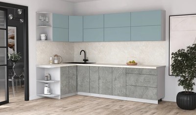 Кухонный гарнитур Интерлиния Мила Матте 1.5x2.9 А