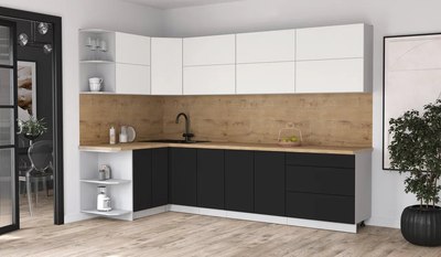 Кухонный гарнитур Интерлиния Мила Матте 1.5x3.0 А