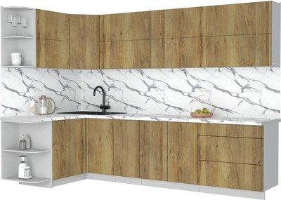 Кухонный гарнитур Интерлиния Мила Матте 1.5x3.0 А - фото