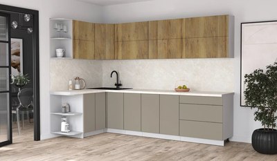 Кухонный гарнитур Интерлиния Мила Матте 1.5x3.0 А