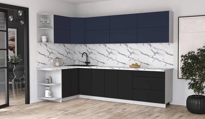 Кухонный гарнитур Интерлиния Мила Матте 1.5x3.0 А