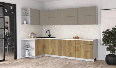 Кухонный гарнитур Интерлиния Мила Матте 1.5x3.0 А