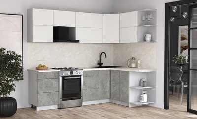 Кухонный гарнитур Интерлиния Мила Матте 1.5x2.5 Б