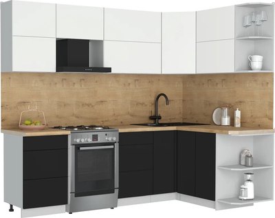 Кухонный гарнитур Интерлиния Мила Матте 1.5x2.5 Б - фото