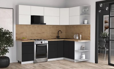 Кухонный гарнитур Интерлиния Мила Матте 1.5x2.5 Б