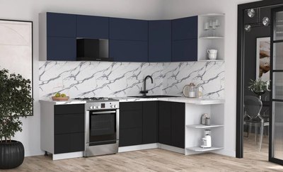 Кухонный гарнитур Интерлиния Мила Матте 1.5x2.5 Б