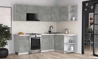 Кухонный гарнитур Интерлиния Мила Матте 1.5x2.5 Б