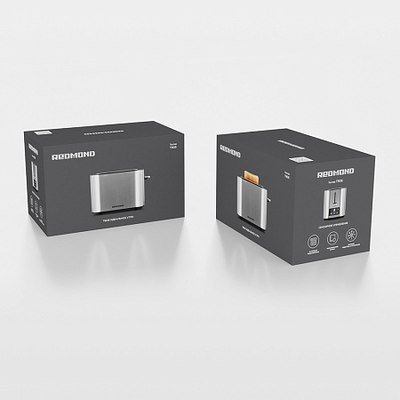 Тостер Redmond T906 (серый/металл)