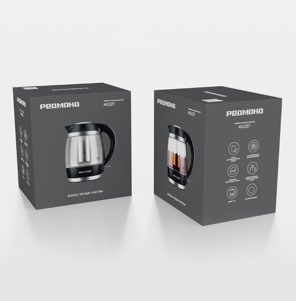 Электрочайник Redmond KG227 (черный)