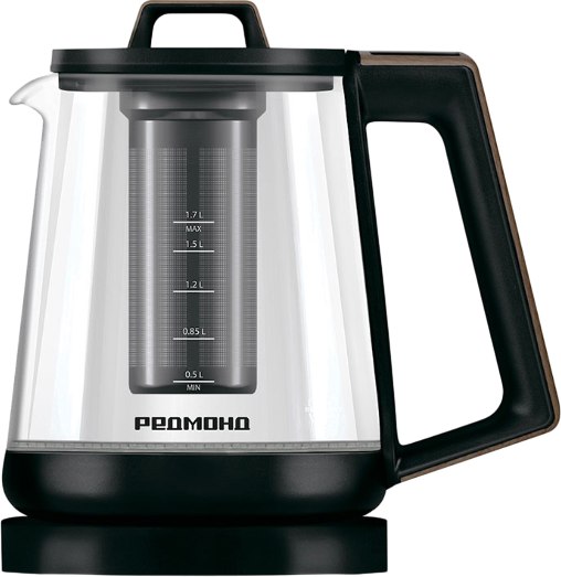 Электрочайник Redmond KG251 (черный/дерево) - фото