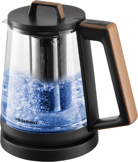 Электрочайник Redmond KG251 (черный/дерево)
