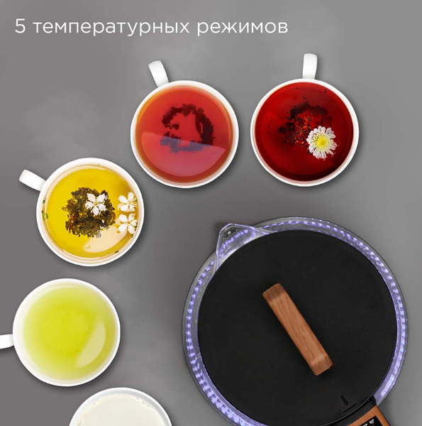 Электрочайник Redmond KG251 (черный/дерево)