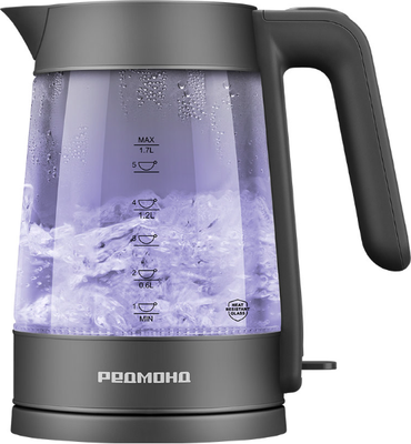 Электрочайник Redmond KG252 (стекло/серый)