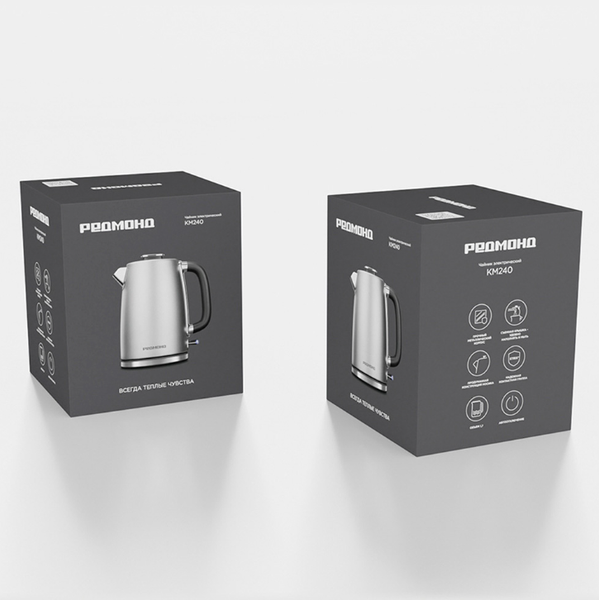Электрочайник Redmond KM240 (серый)