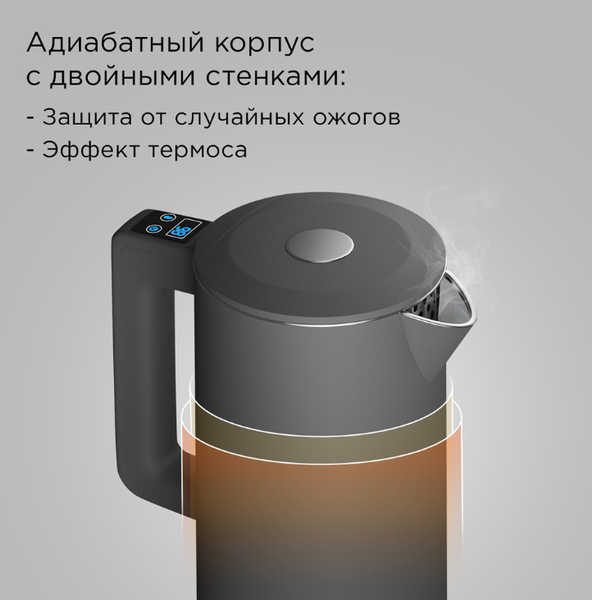 Электрочайник Redmond SkyKettle KM231S (серый)